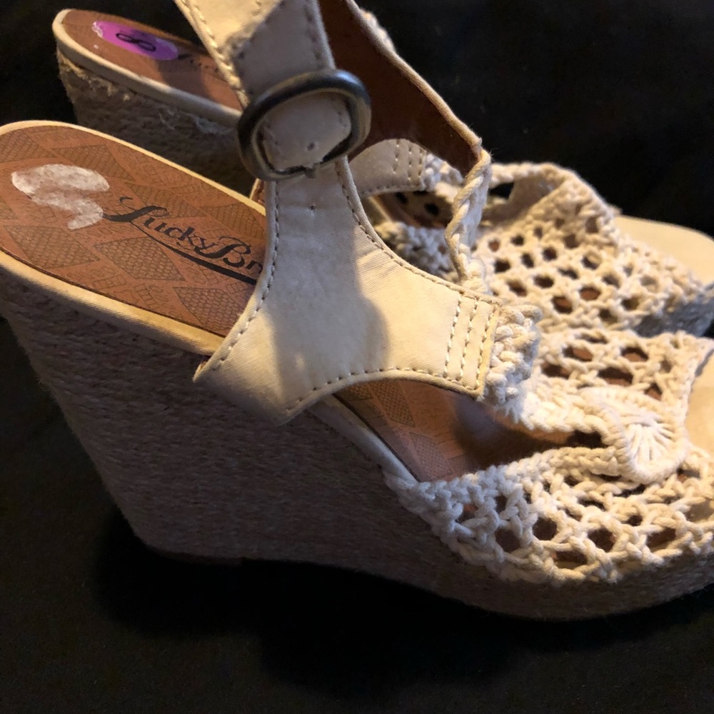 Lucky Brand Crochet Wedges - Picture 2 of 4